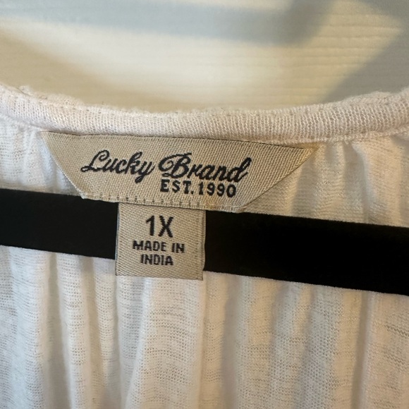 ❤️ BOGO Lucky Brand Linen Blend Top- Gorgeous! Size 1X /XL - Picture 4 of 10